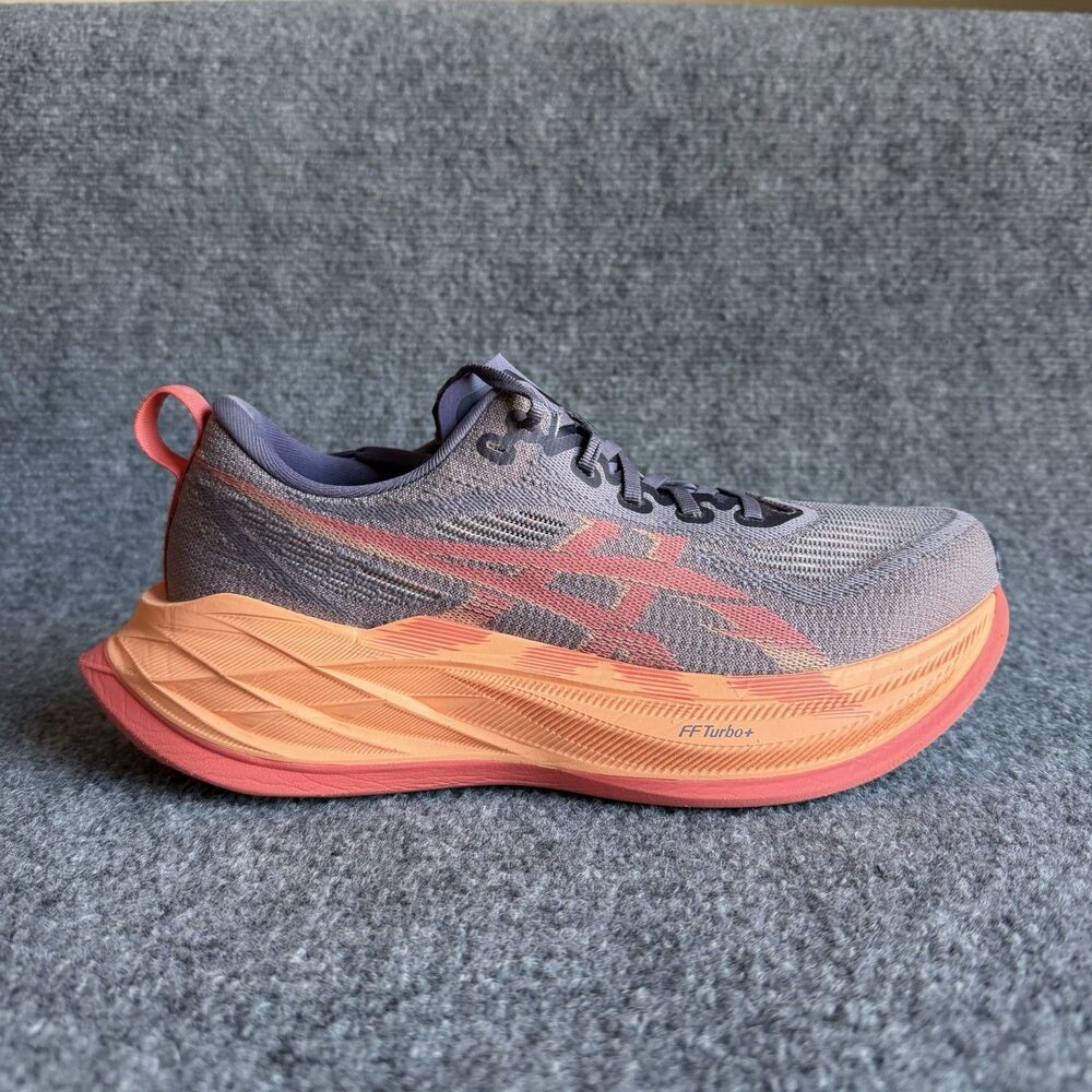 ASICS Superblast 2 Greyish Purple Coral Reef Mens Size 8 Running Shoes 1013A142